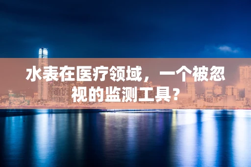 水表在医疗领域，一个被忽视的监测工具？