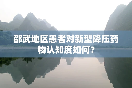 邵武地区患者对新型降压药物认知度如何？