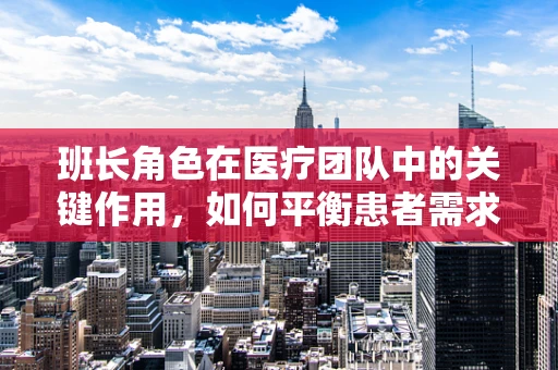 班长角色在医疗团队中的关键作用，如何平衡患者需求与团队协作？
