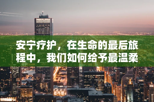 安宁疗护，在生命的最后旅程中，我们如何给予最温柔的陪伴？