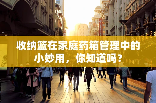 收纳篮在家庭药箱管理中的小妙用，你知道吗？