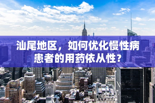 汕尾地区，如何优化慢性病患者的用药依从性？