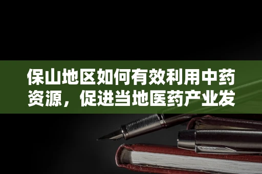 保山地区如何有效利用中药资源，促进当地医药产业发展？