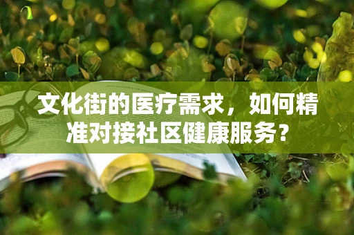 文化街的医疗需求，如何精准对接社区健康服务？