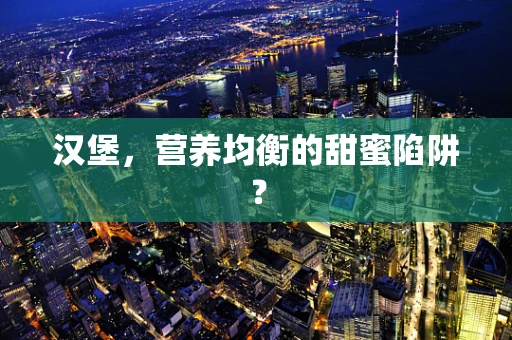 汉堡，营养均衡的甜蜜陷阱？