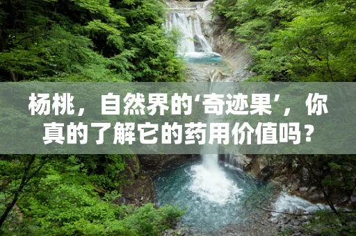 杨桃，自然界的‘奇迹果’，你真的了解它的药用价值吗？
