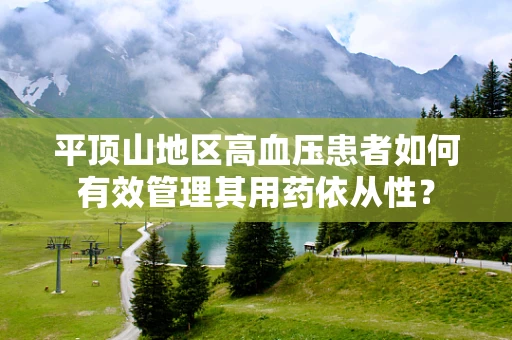 平顶山地区高血压患者如何有效管理其用药依从性？