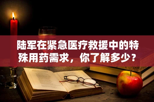 陆军在紧急医疗救援中的特殊用药需求，你了解多少？