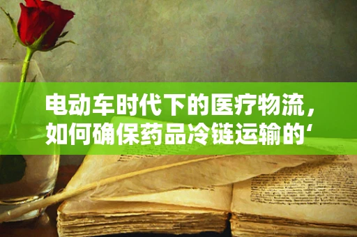 电动车时代下的医疗物流，如何确保药品冷链运输的‘绿色’与‘安全’？