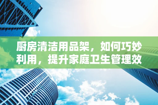 厨房清洁用品架，如何巧妙利用，提升家庭卫生管理效率？
