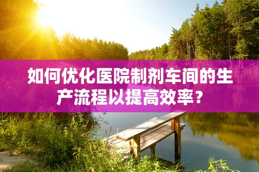 如何优化医院制剂车间的生产流程以提高效率？