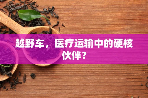 越野车，医疗运输中的硬核伙伴？
