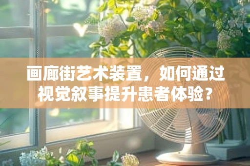 画廊街艺术装置，如何通过视觉叙事提升患者体验？