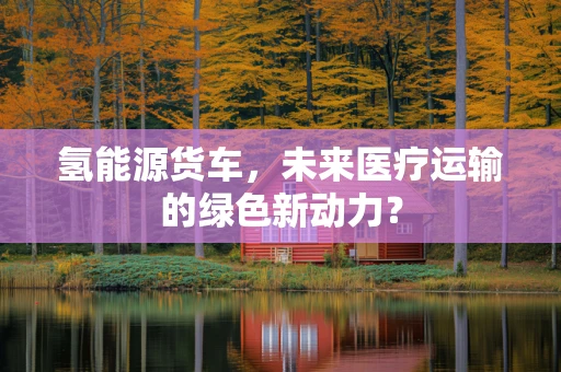 氢能源货车，未来医疗运输的绿色新动力？