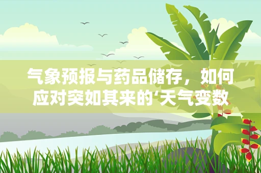 气象预报与药品储存，如何应对突如其来的‘天气变数’？