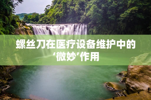 螺丝刀在医疗设备维护中的‘微妙’作用