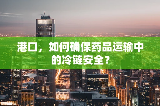 港口，如何确保药品运输中的冷链安全？