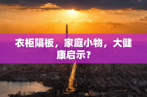 衣柜隔板，家庭小物，大健康启示？