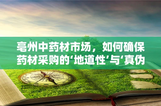 亳州中药材市场，如何确保药材采购的‘地道性’与‘真伪’？