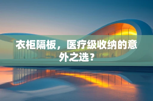 衣柜隔板，医疗级收纳的意外之选？