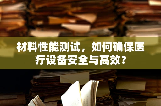 材料性能测试，如何确保医疗设备安全与高效？