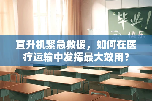直升机紧急救援，如何在医疗运输中发挥最大效用？