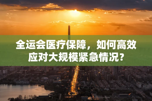 全运会医疗保障，如何高效应对大规模紧急情况？