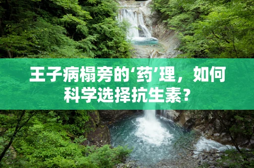 王子病榻旁的‘药’理，如何科学选择抗生素？