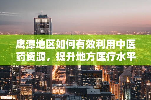 鹰潭地区如何有效利用中医药资源，提升地方医疗水平？