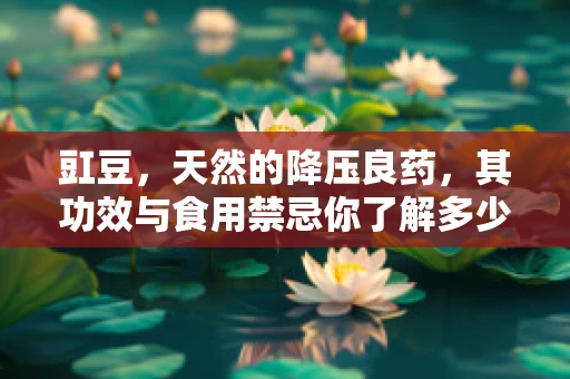豇豆，天然的降压良药，其功效与食用禁忌你了解多少？