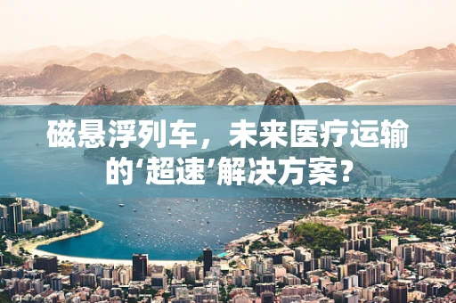 磁悬浮列车，未来医疗运输的‘超速’解决方案？