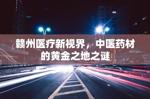 赣州医疗新视界，中医药材的黄金之地之谜