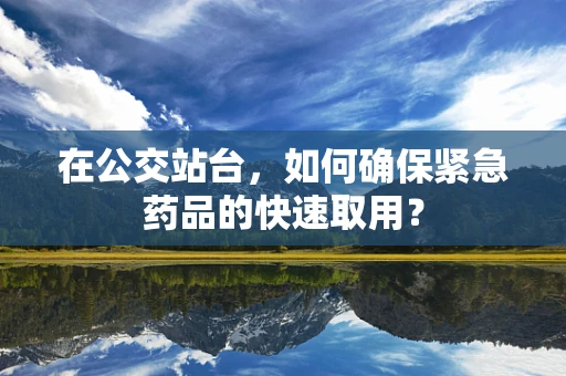 在公交站台，如何确保紧急药品的快速取用？