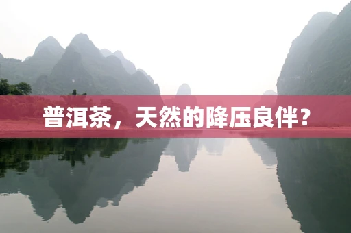 普洱茶，天然的降压良伴？