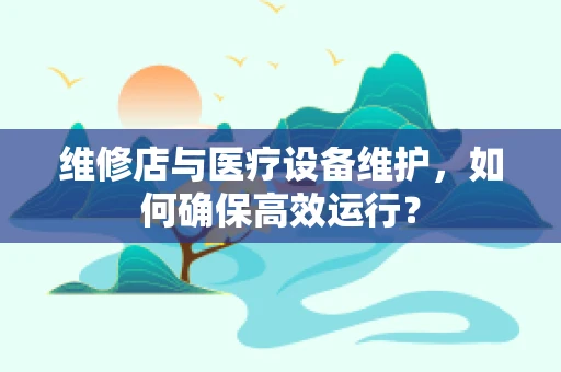 维修店与医疗设备维护，如何确保高效运行？