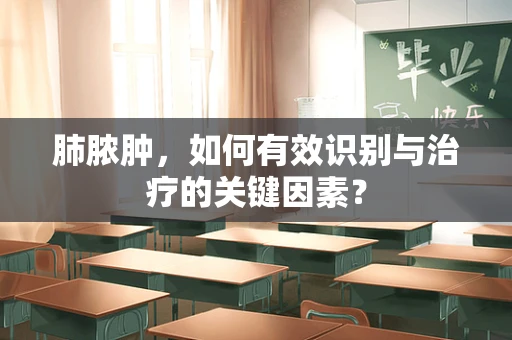 肺脓肿，如何有效识别与治疗的关键因素？