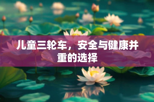 儿童三轮车，安全与健康并重的选择