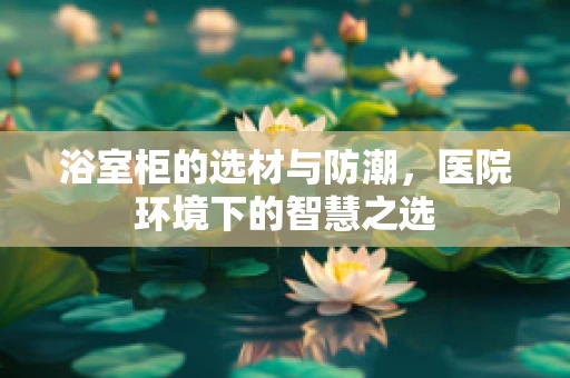 浴室柜的选材与防潮，医院环境下的智慧之选