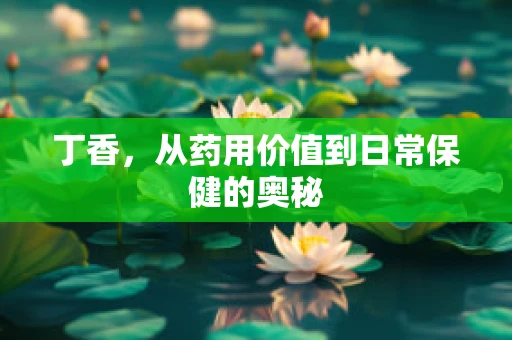 丁香，从药用价值到日常保健的奥秘