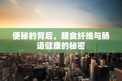 便秘的背后，膳食纤维与肠道健康的秘密