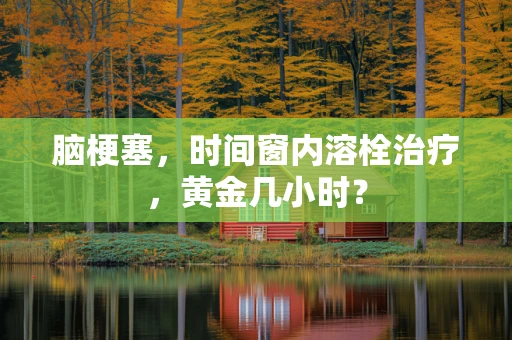 脑梗塞，时间窗内溶栓治疗，黄金几小时？