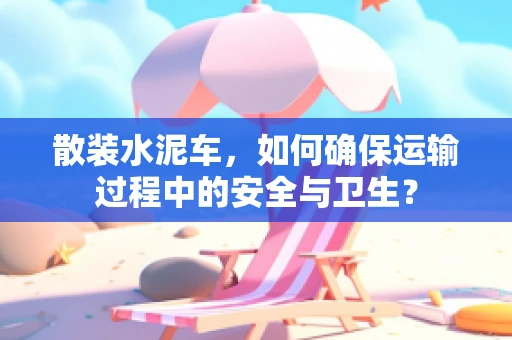 散装水泥车，如何确保运输过程中的安全与卫生？