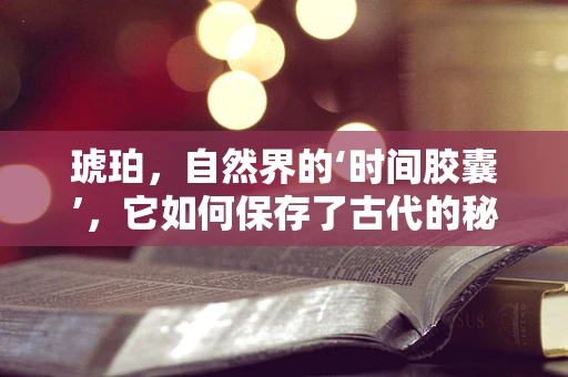 琥珀，自然界的‘时间胶囊’，它如何保存了古代的秘密？