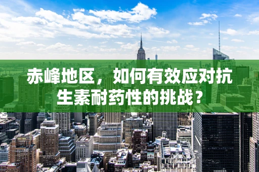 赤峰地区，如何有效应对抗生素耐药性的挑战？