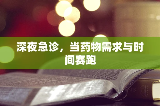 深夜急诊，当药物需求与时间赛跑